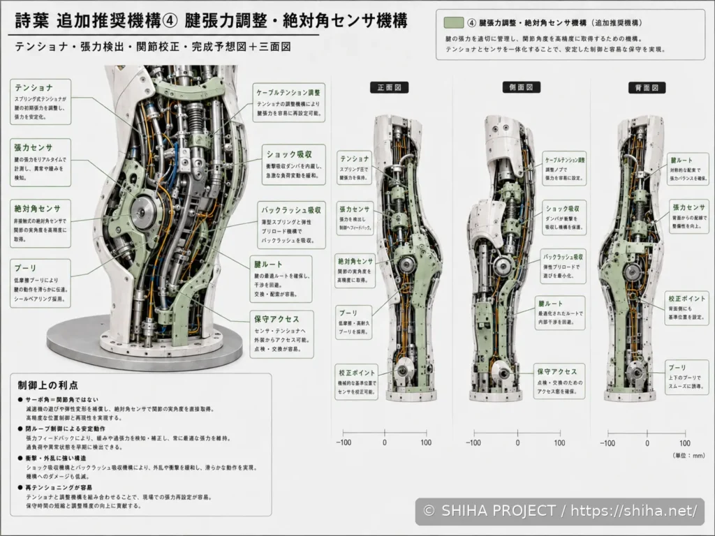 SHIHA ANDROID v1の内部フレームと外装構成を検討したボディコンフィギュレーション案 04