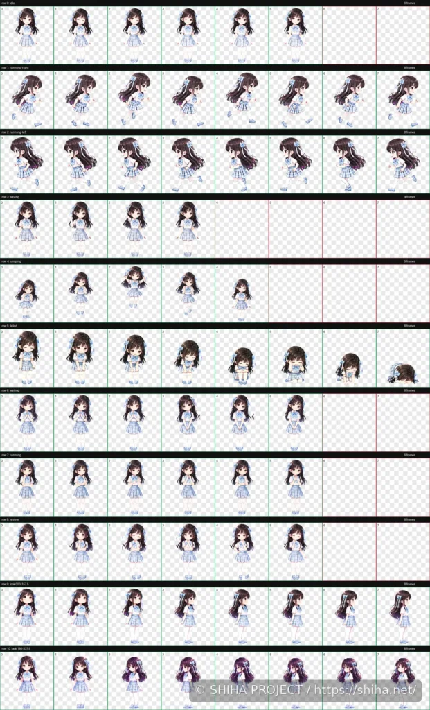 Shiha Assistant Hubの画面内に表示された小型デスクトップマスコット版の森野詩葉